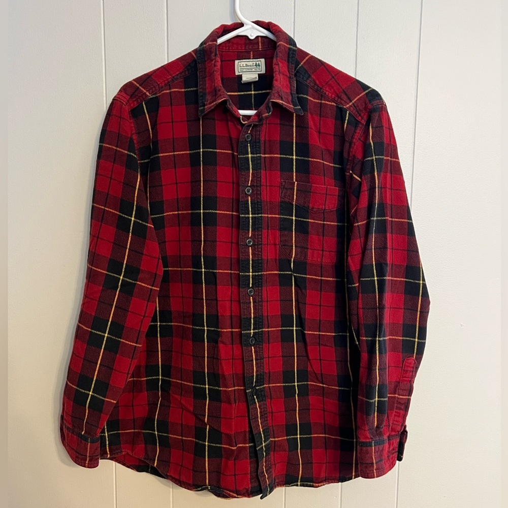 L.L. Bean plaid flannel size M reg